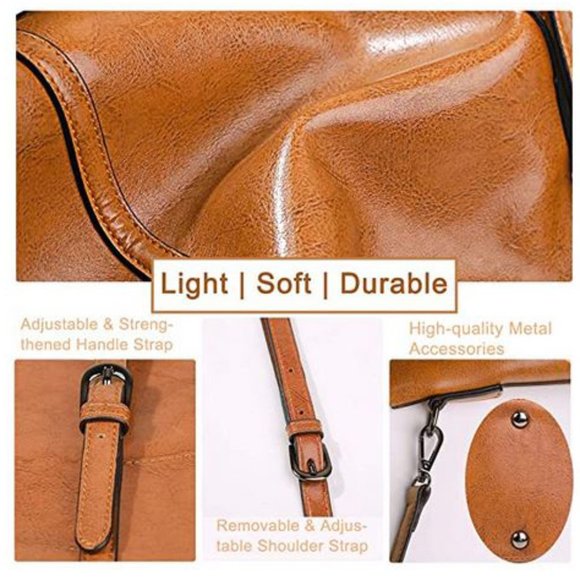 Large Handbag PURSE w/ Shoulder Strap & Top-Handle - Picture 2 of 4